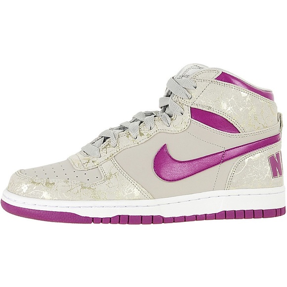 nike silver high tops